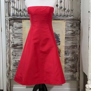 J. Crew 100% Silk strapless dress, Sz 8